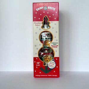Shiny Brite Christopher Radko 12 inch reflector finial / tree topper